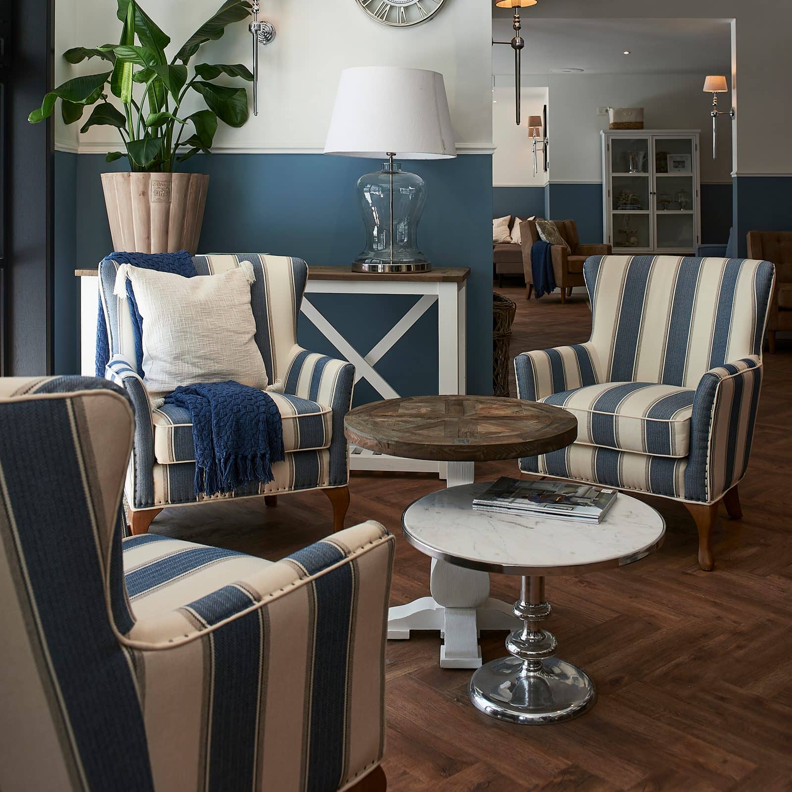 Cavendish Armchair Blue Stripe - Bilde 7
