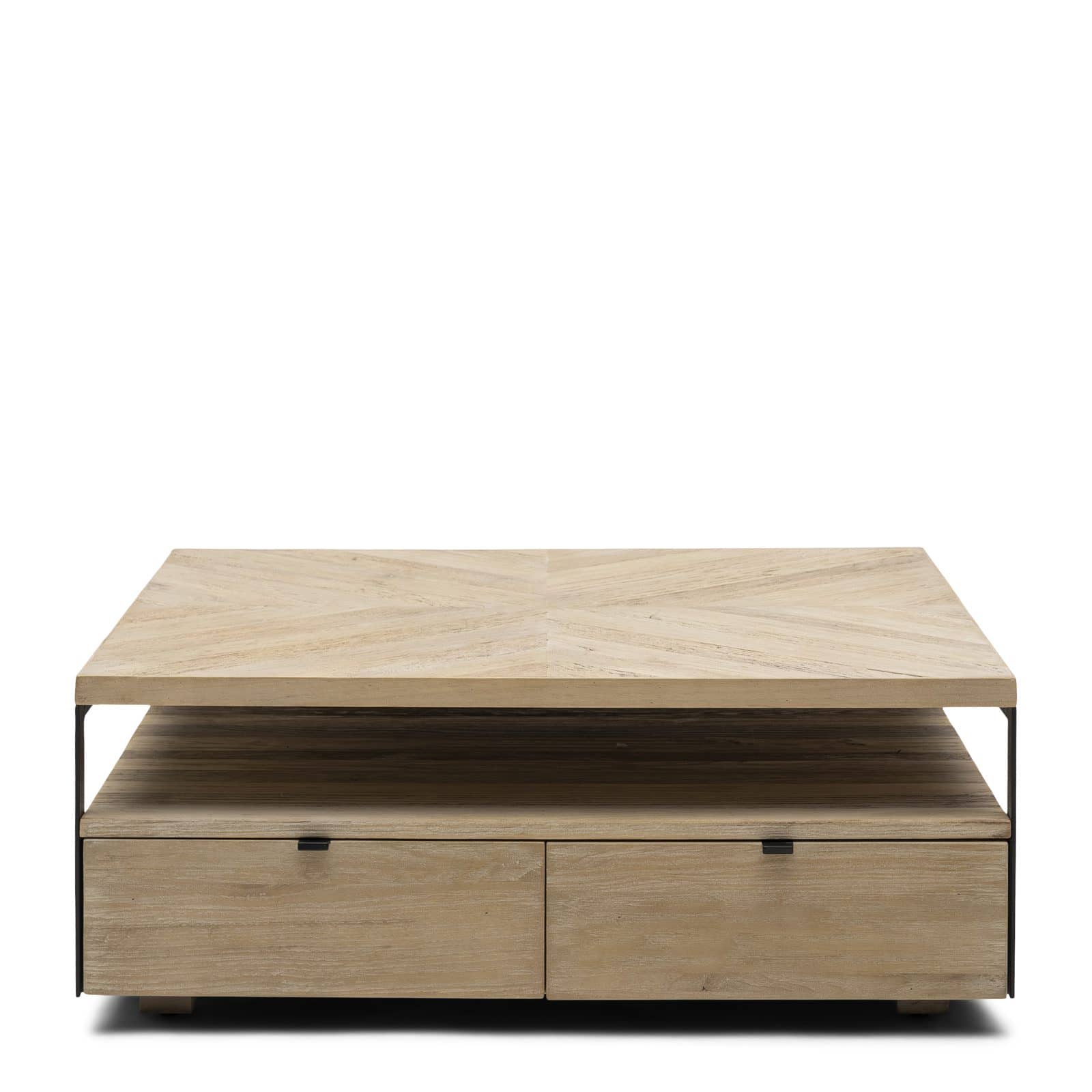 Milan Coffee Table Parquet 90x90