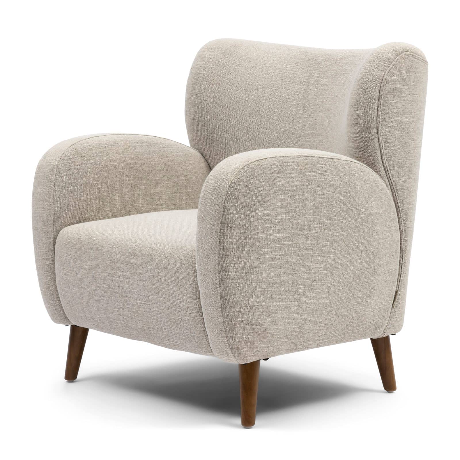 La Contessina Armchair, mouliné linen, fabulous flax