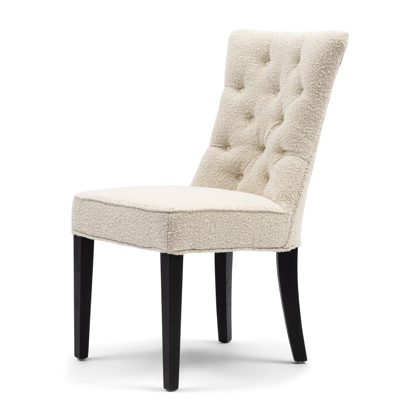Balmoral Dining Chair, bouclé, white sand