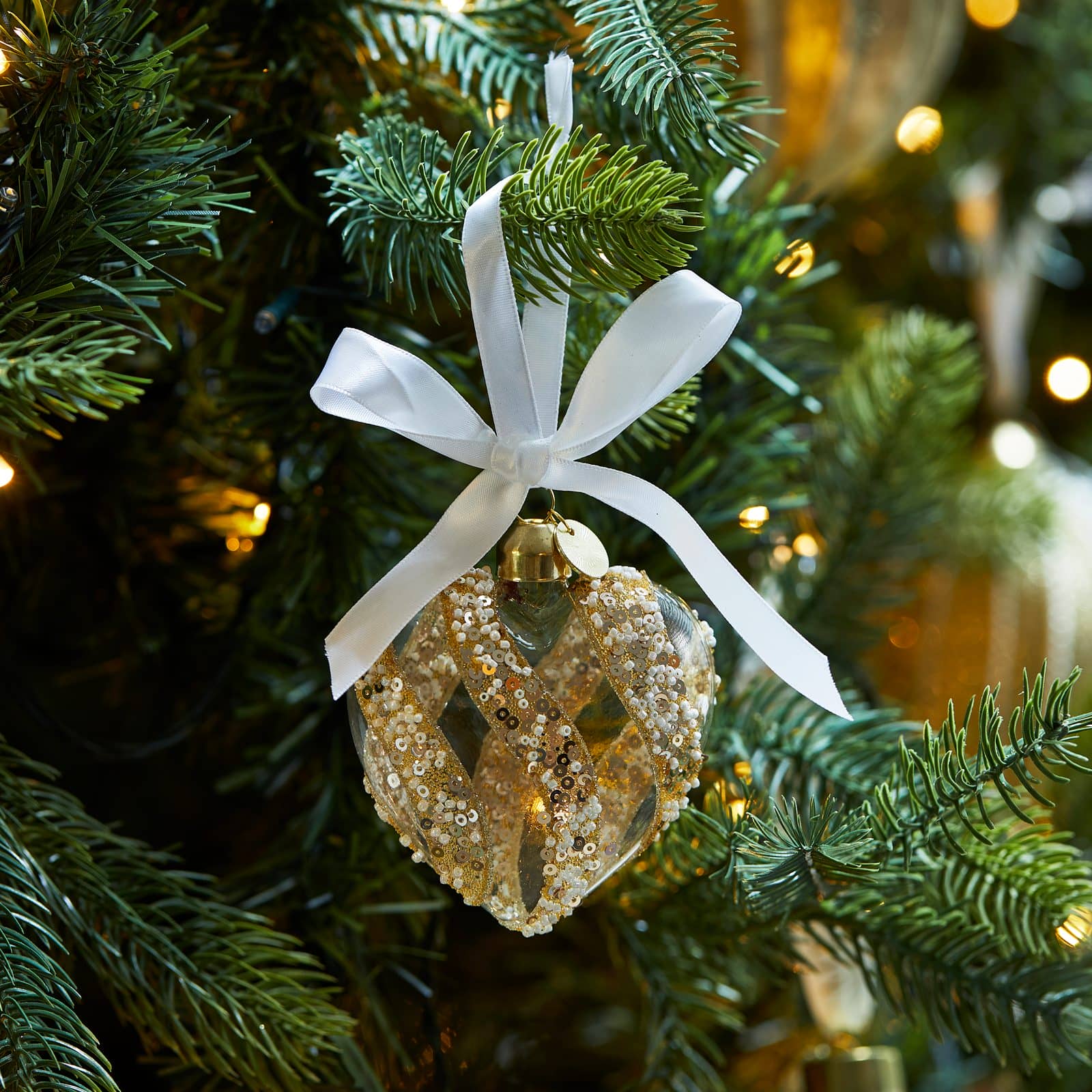 Fill Your Heart Ornament gold