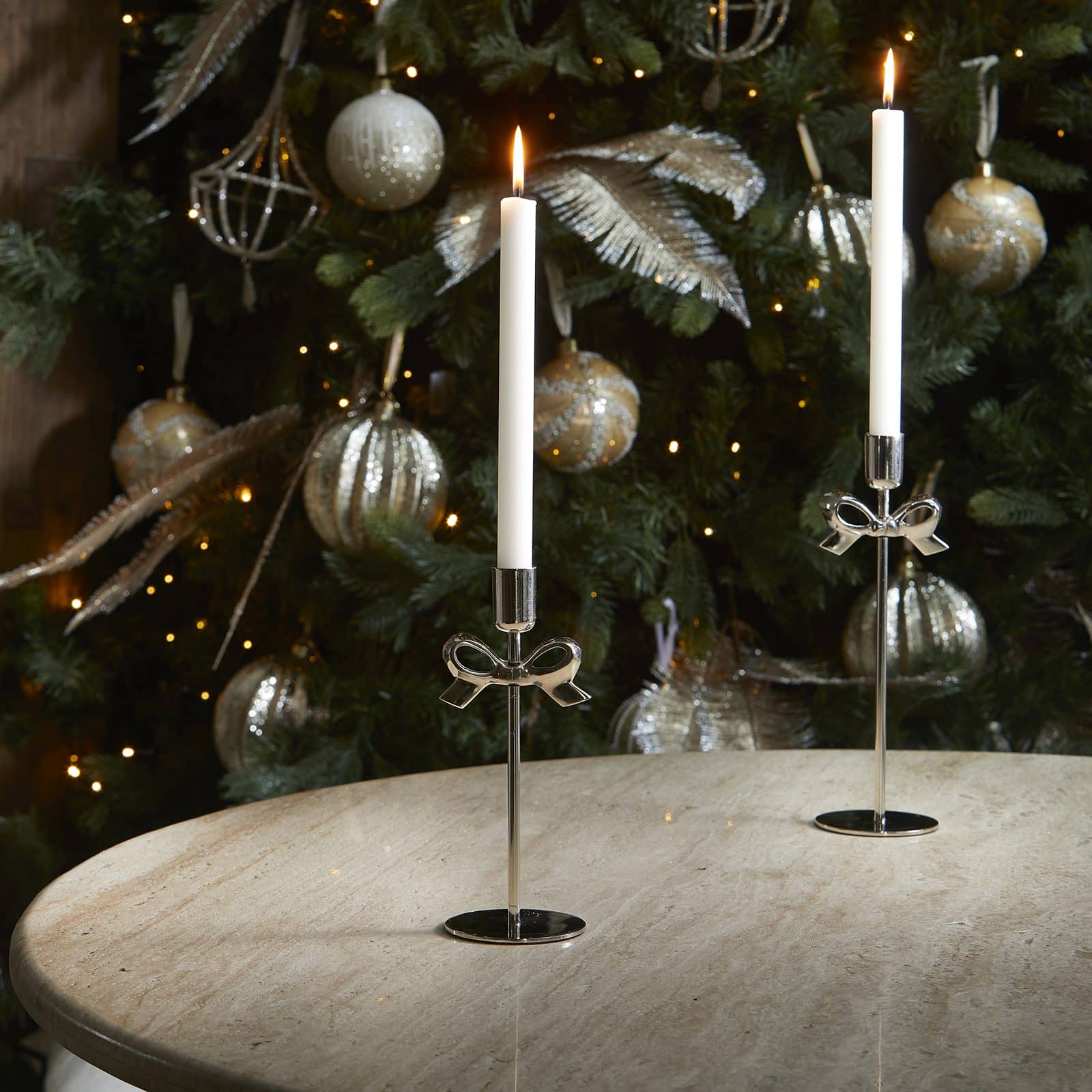 Classic Bow Candle Holder S