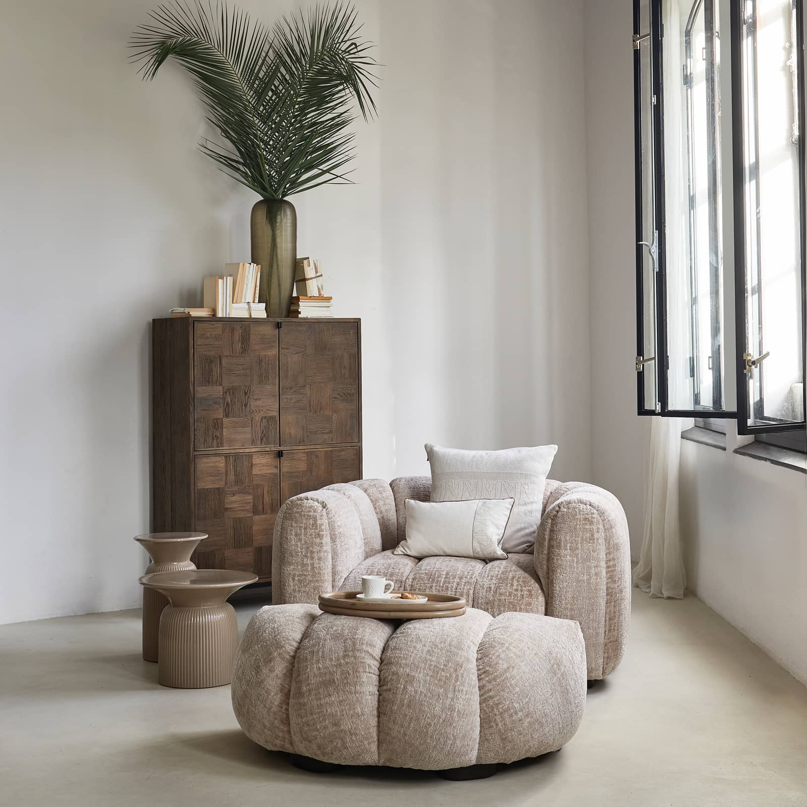 Vicenza Lounge Footstool Natural - Bilde 6