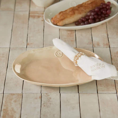 Portofino Serving Plate flax