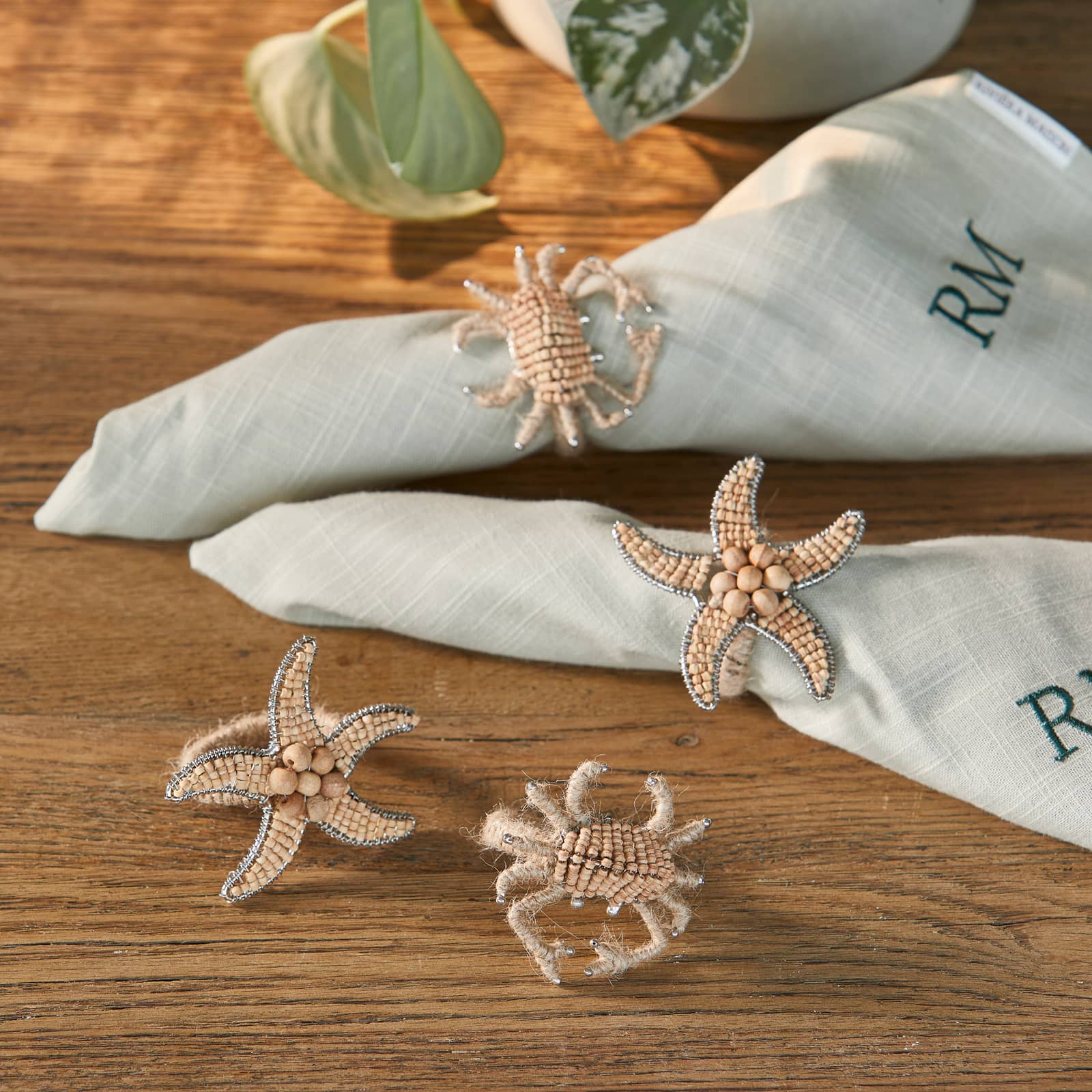Sealife Napkin Ring Set Of 4 pieces - Bilde 2
