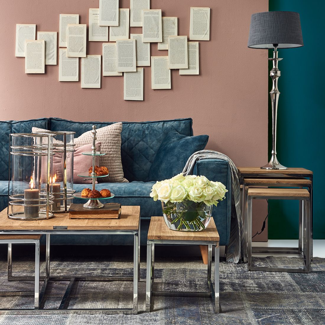Kendall Sofa 3,5s Velv Petrol - Bilde 4