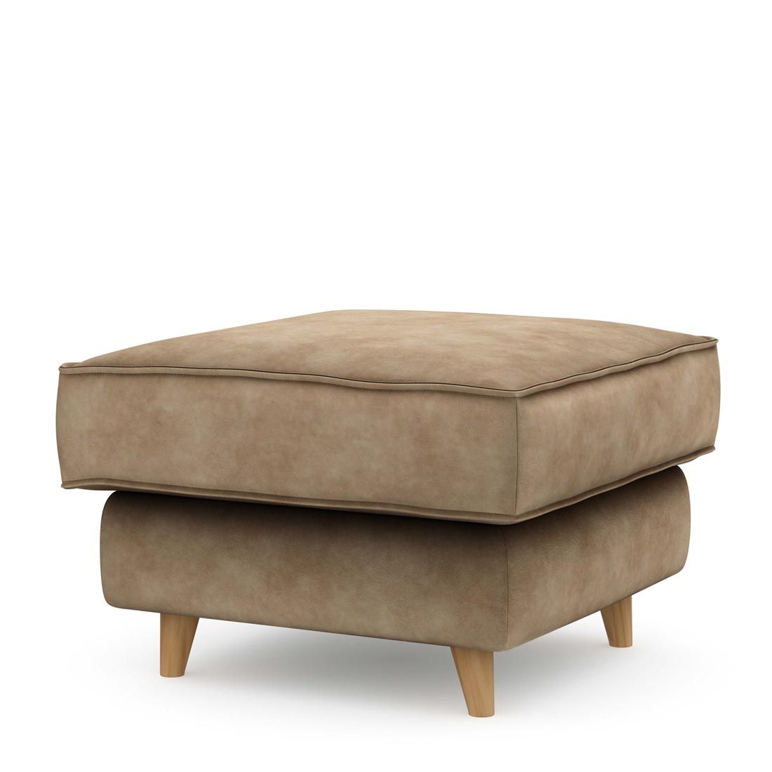 Kendall Footstool 70x70 Vel GlBeige