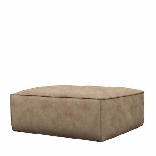 Brandon Footstool Vel GlBeige