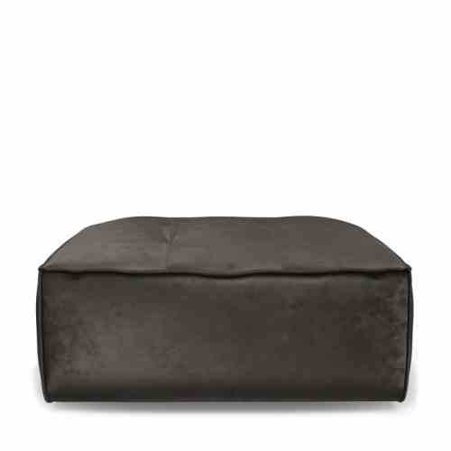 Brandon Footstool Vel GriGrey