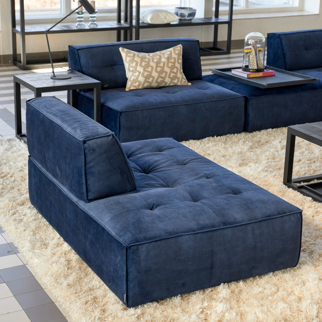 Brandon Lounger Left Vel EstBlue - Bilde 6