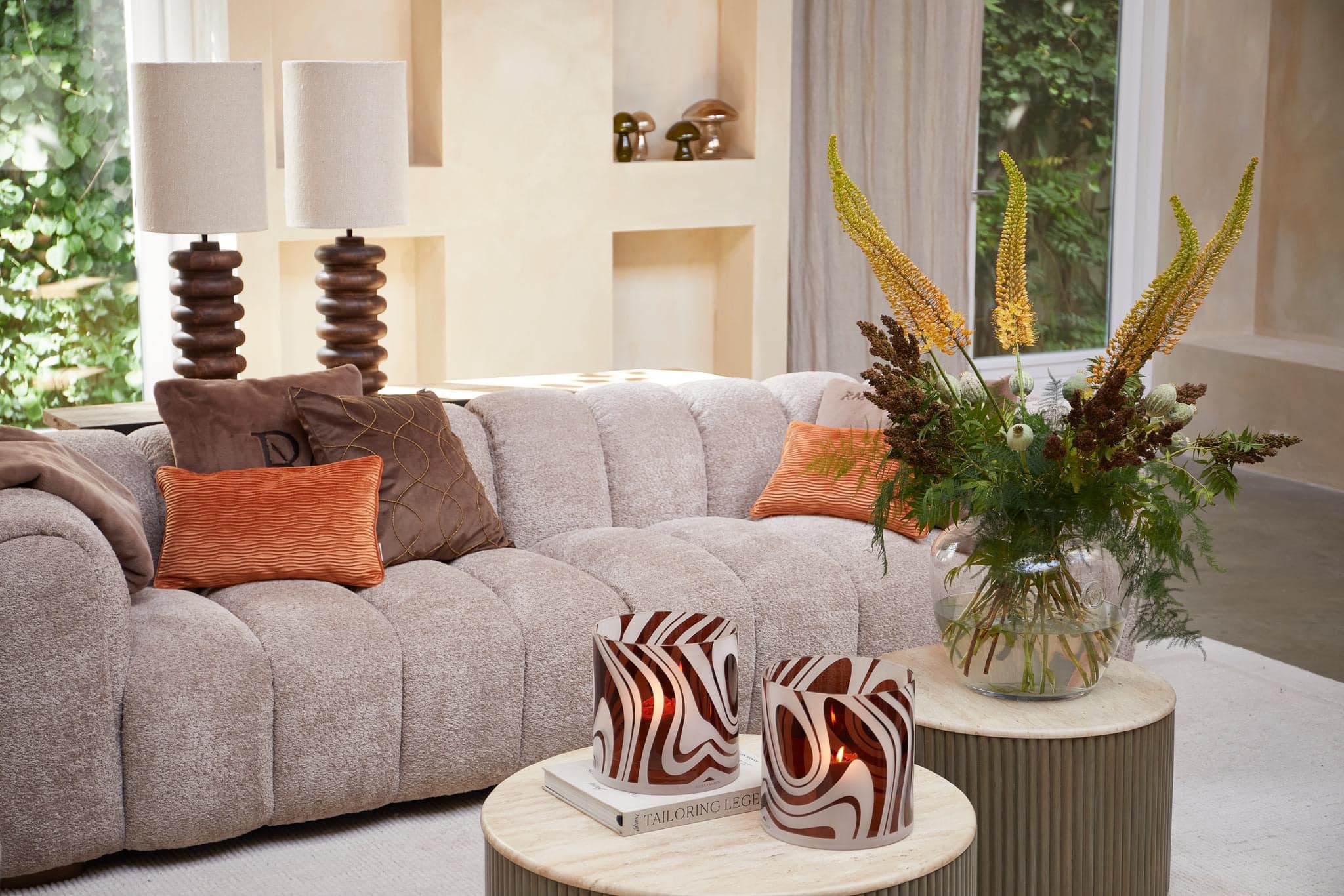 Vicenza Lounge Sofa 3,5S Natural sofa fra Rivièra Maison