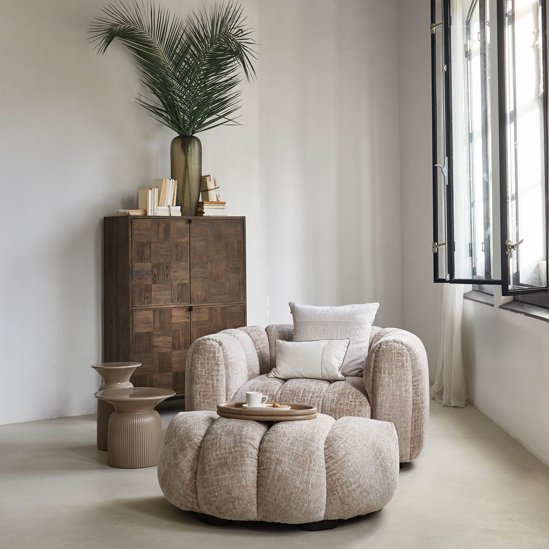 Vicenza Lounge Footstool Natural - Bilde 7