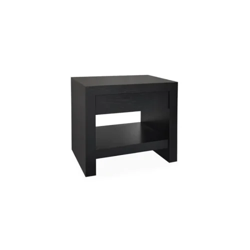 Sidebord Genéve sort eik med skuff B60 H55 D45