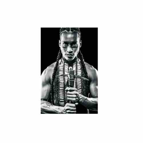 Bilde av Glass picture warrior man