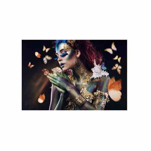 Bilde av Glass picture butterfly lady