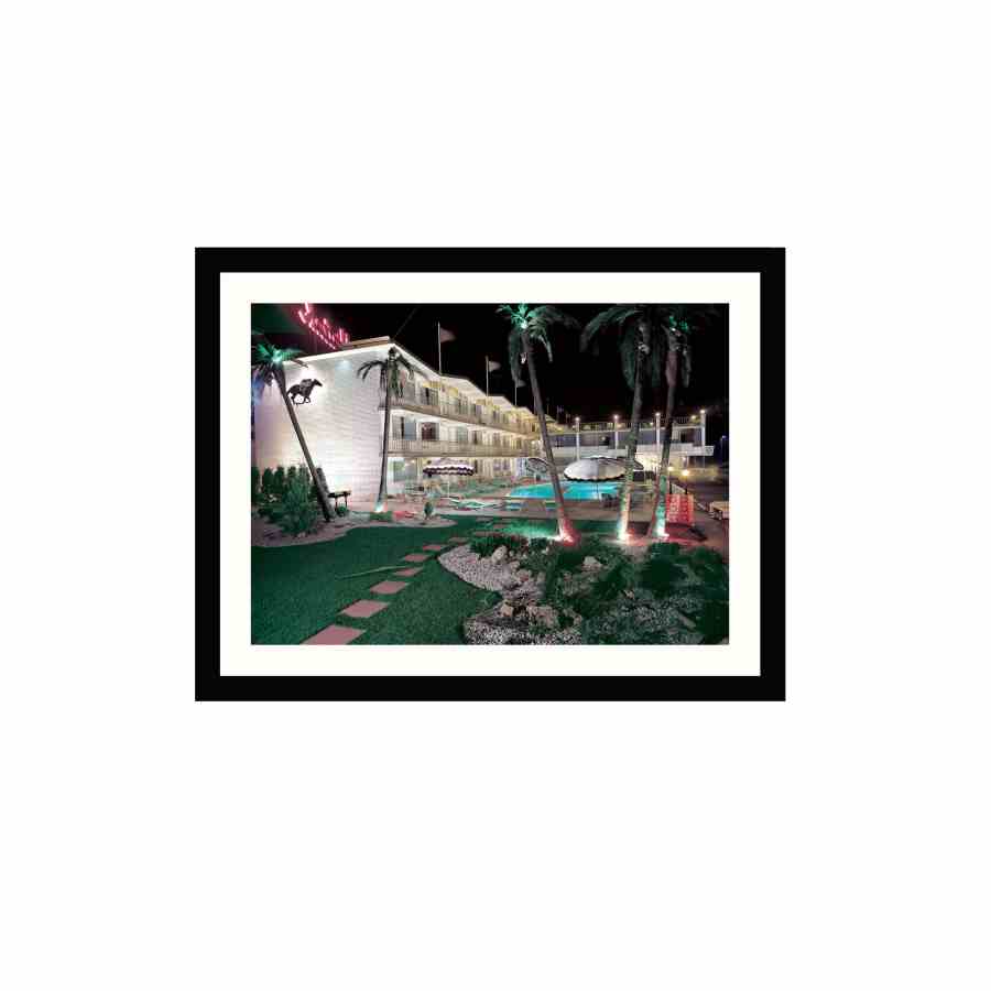 Bilde av Glass picture w/frame Garden Motell