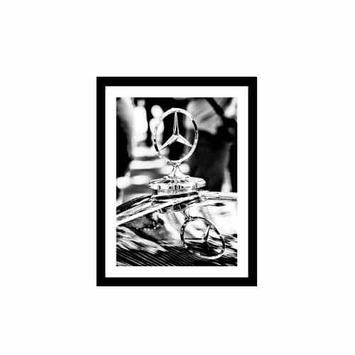 Bilde av Glass picture w/frame Mercedes-benz 'star brand'
