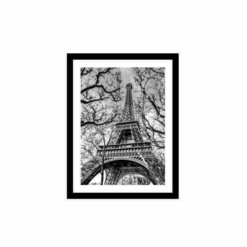 Bilde av Glass picture w/frame Eiffel tower