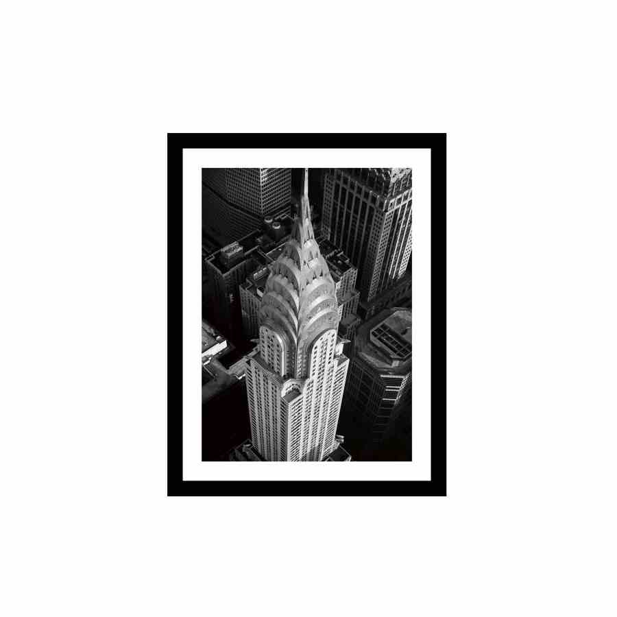 Bilde av Glass picture w/frame Chrysler Building