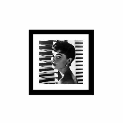 Bilde av Glass picture w/frame Audrey Hepburn no 2