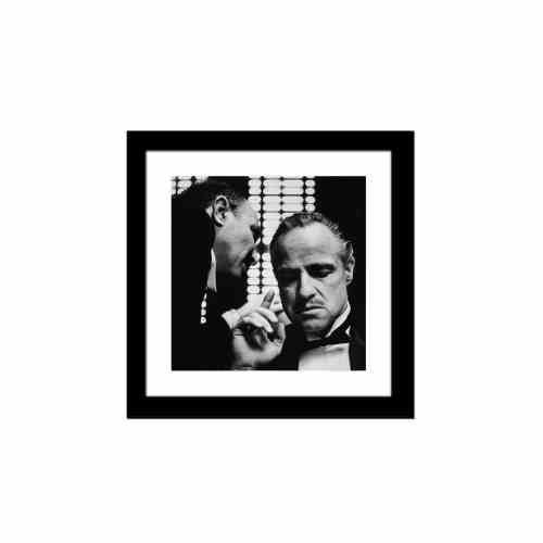 Bilde av Glass picture w/frame Marlon Brando
