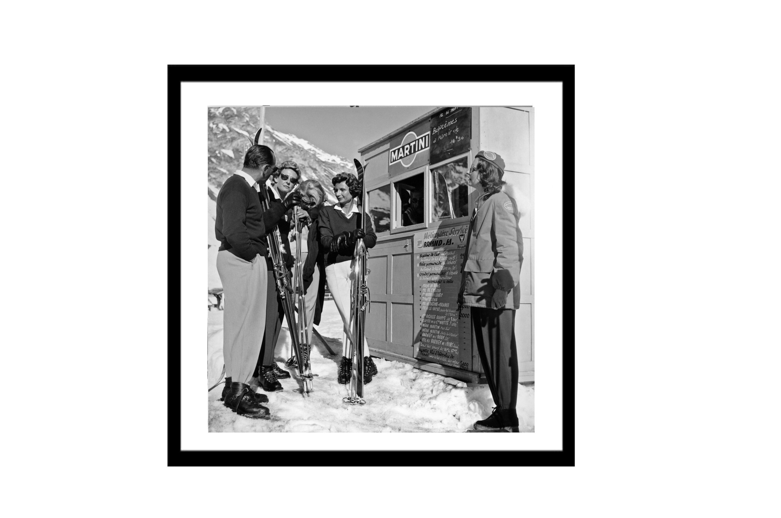 Bilde av Glass picture w/frame ticket office Val d'Isere