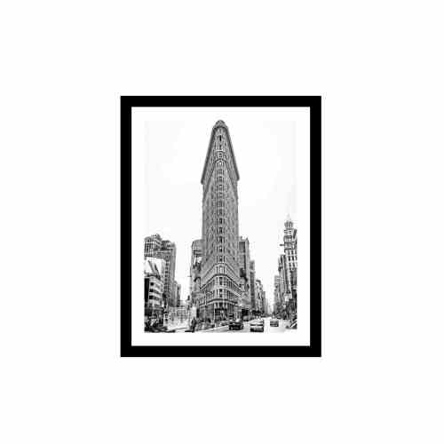 Bilde av Glass picture w/frame flatiron building new york
