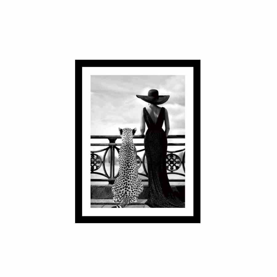 Bilde av Glass picture w/frame Wild Elegance