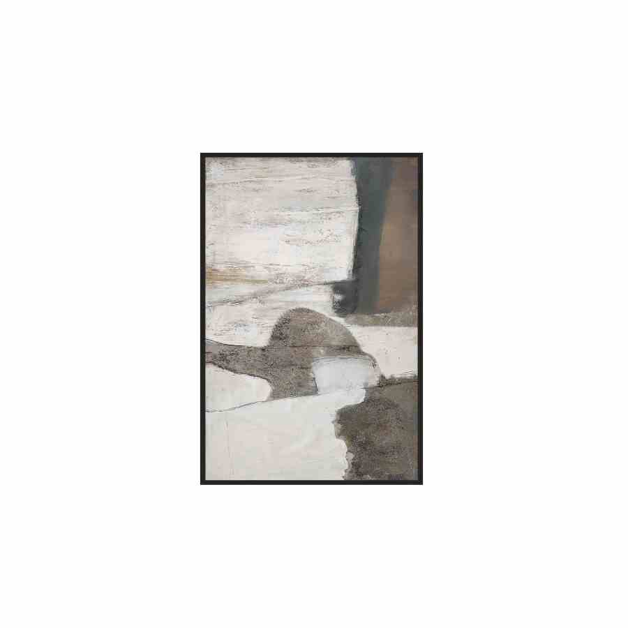Bilde av Hand painted art with frame BRUSH No.1 ARTWORK