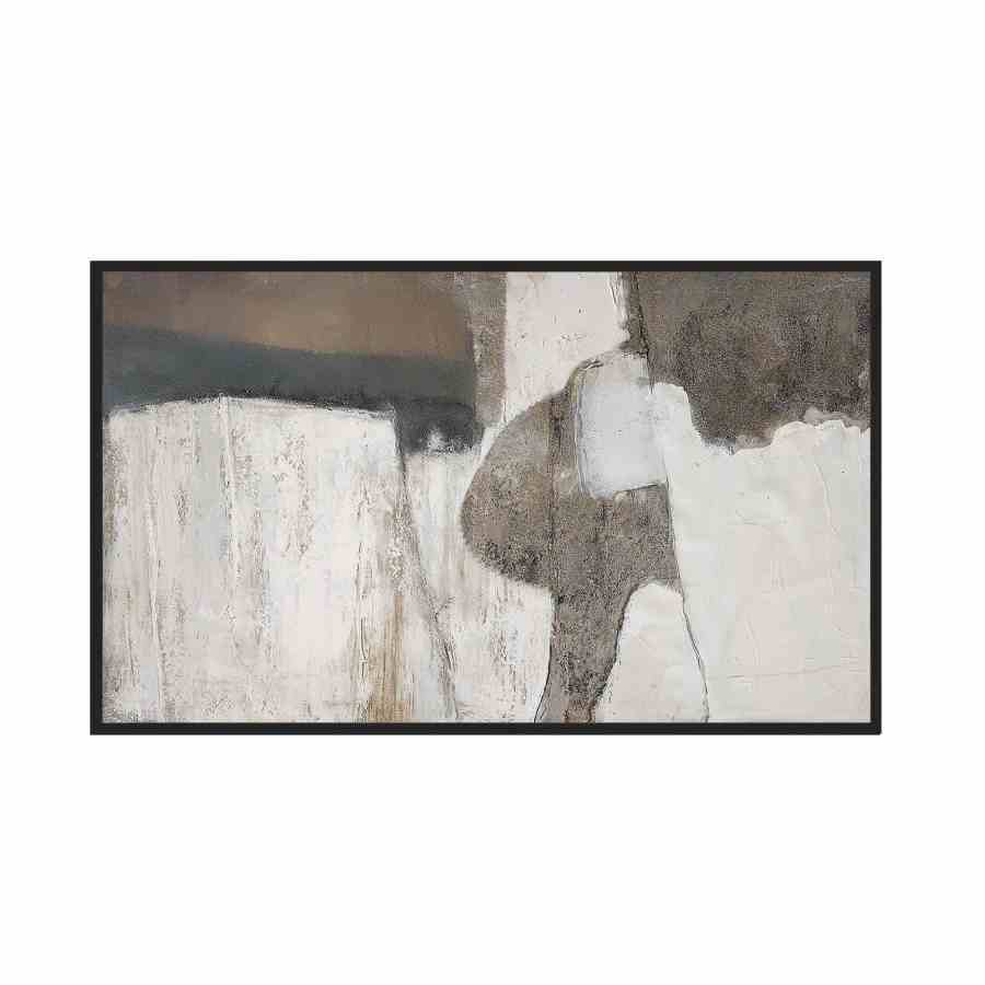 Bilde av Hand painted art with frame BRUSHSTROKES NO.1 -