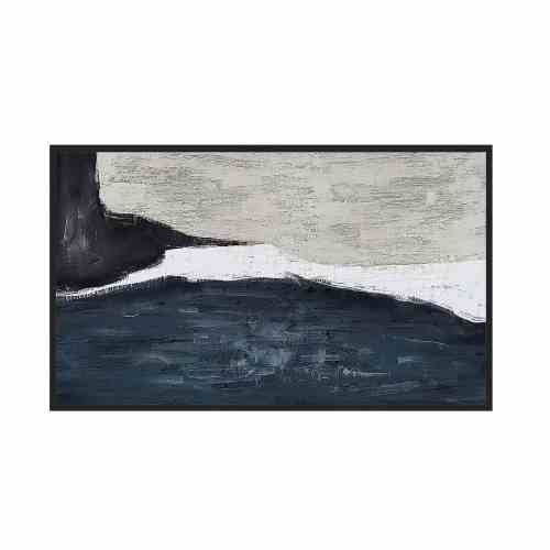 Bilde av Hand painted art with frame THE COAST -