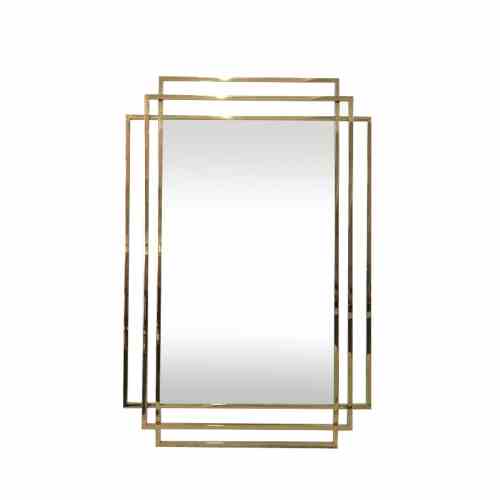 Bilde av Speil New Jersey gold metall ramme