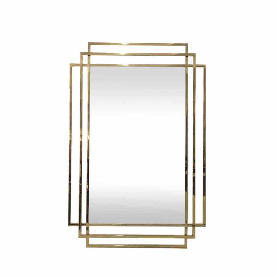 Bilde av Speil New Jersey gold metall ramme