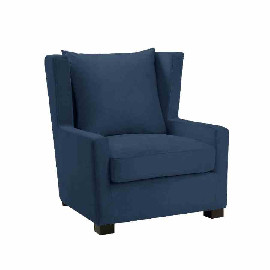 Bilde av Kingston halvrund Velour Petroleums Blue