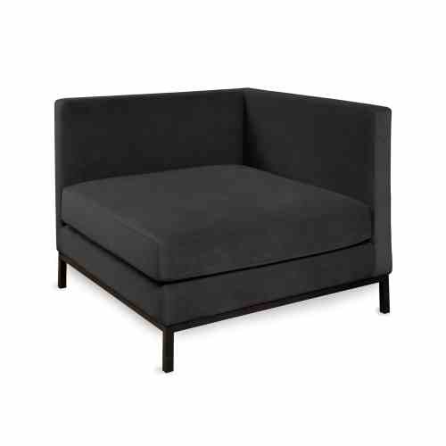 Bilde av Eton velour black m/metall ramme