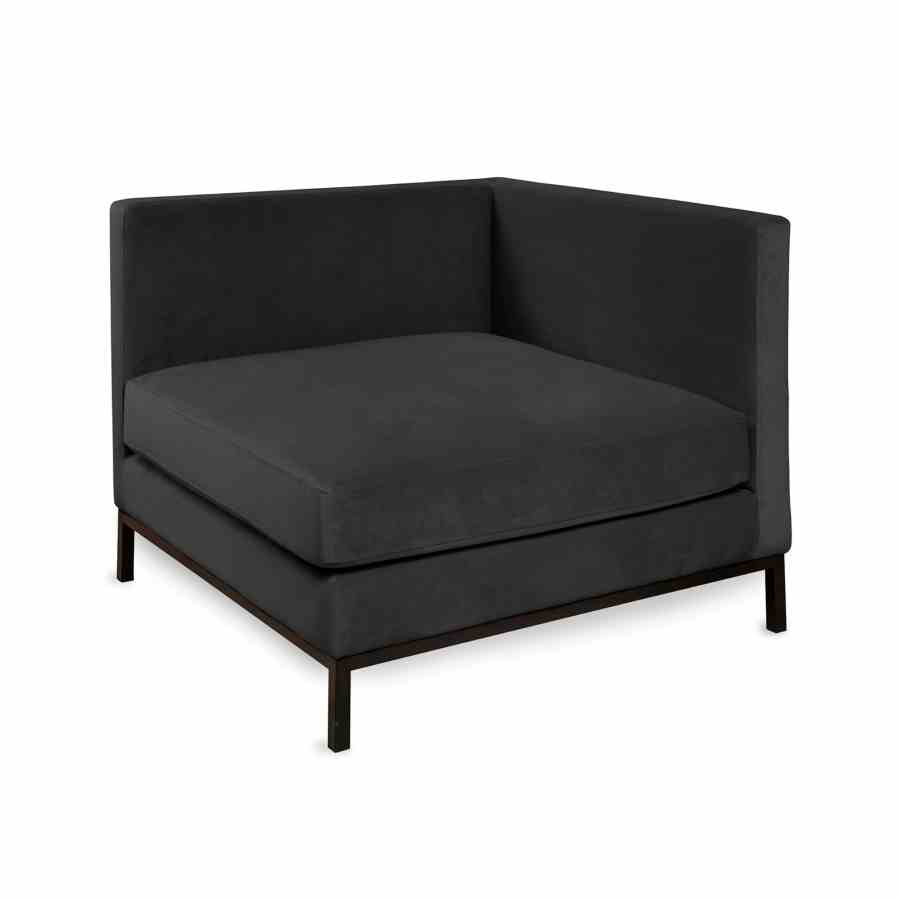 Bilde av Eton velour black m/metall ramme