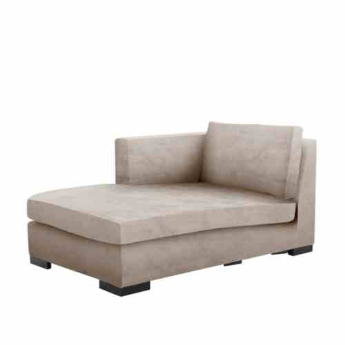 Bilde av Modul chaise lounge left Velour Beige