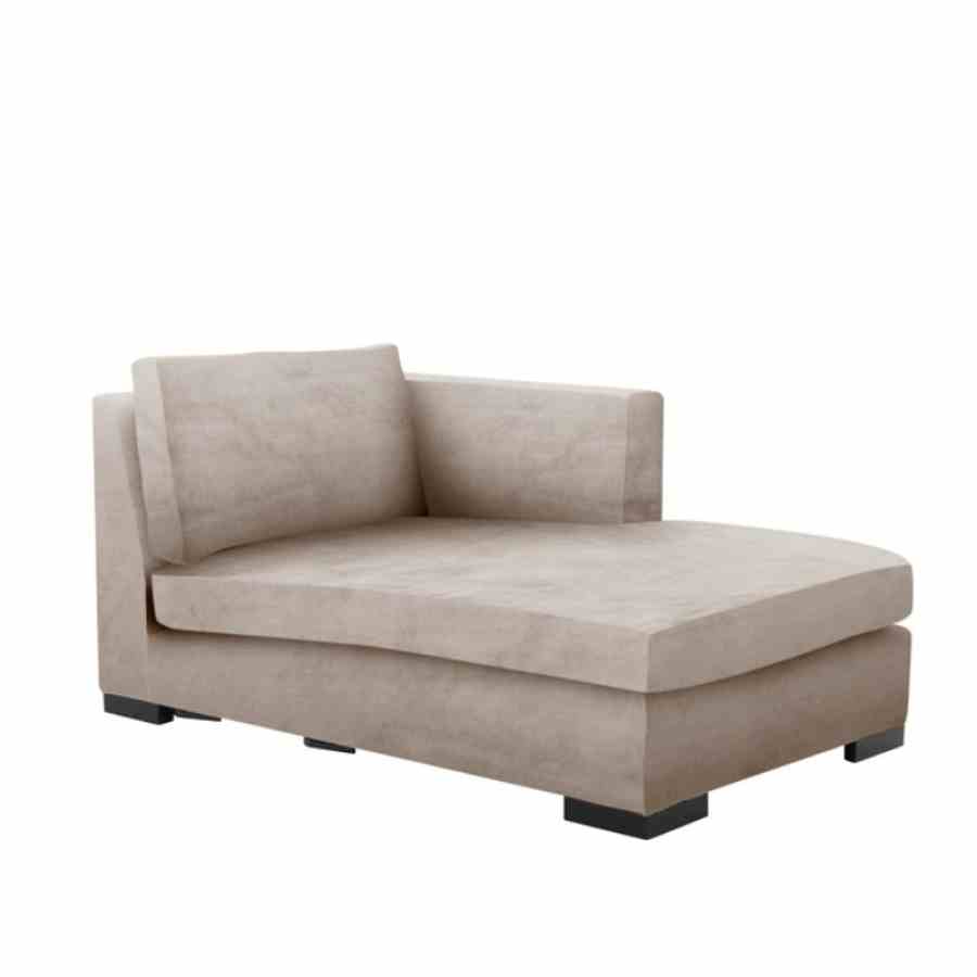Bilde av Modul chaise lounge right Velour Beige