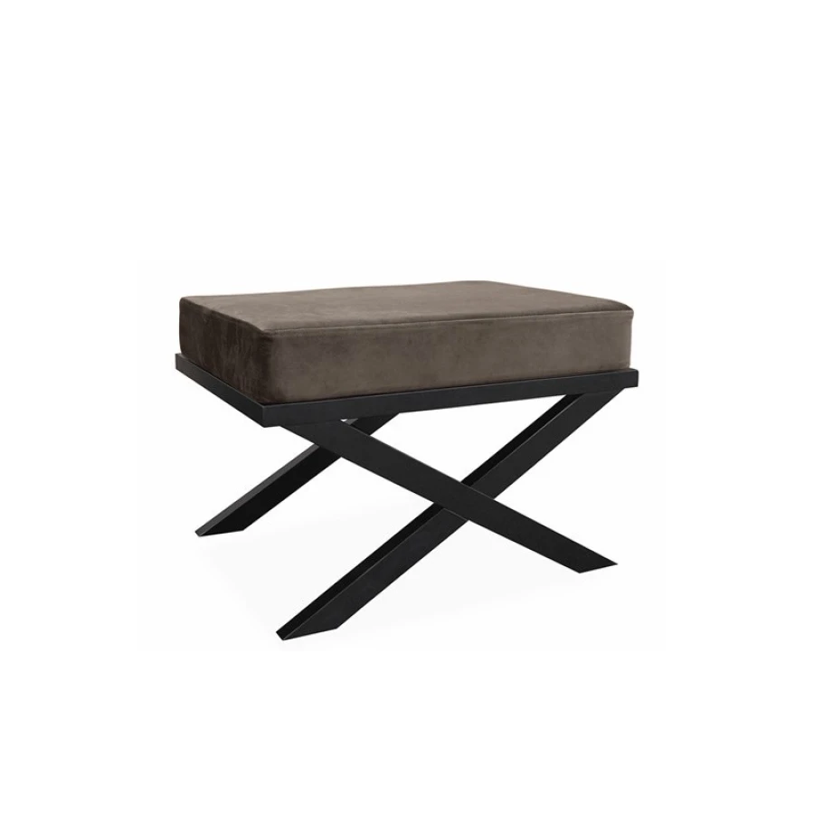 Bilde av Krakk med Kryss Velour Brown
