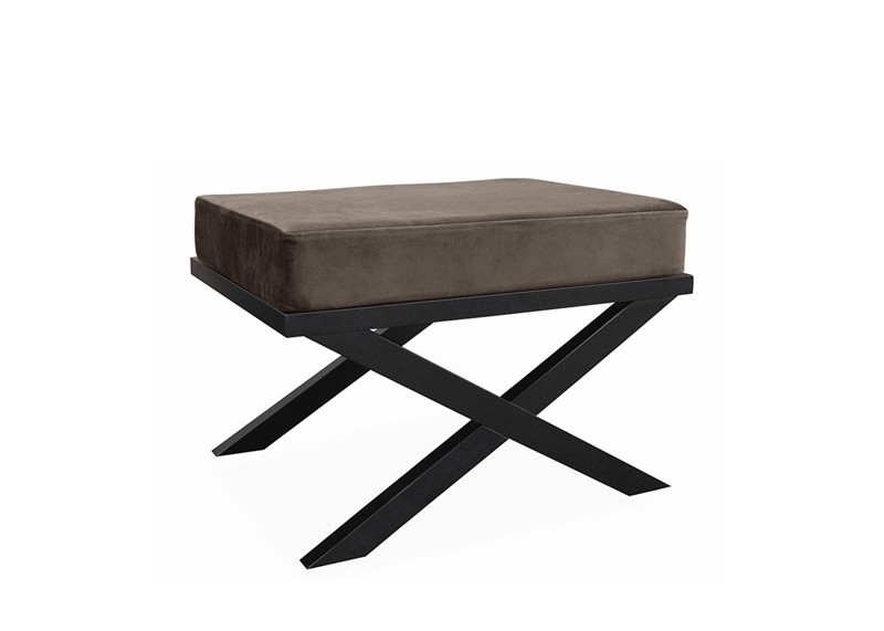 Bilde av Krakk med Kryss Velour Brown