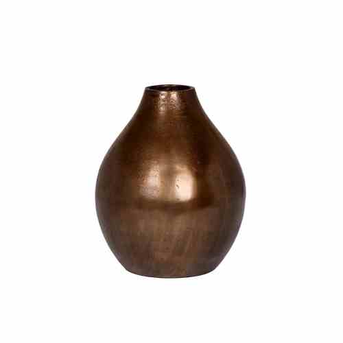 Bilde av Liten blomste vase Bronze