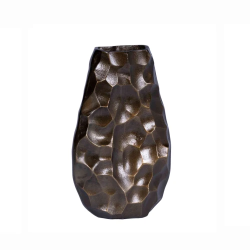 Bilde av Stor blomste vase Bronze
