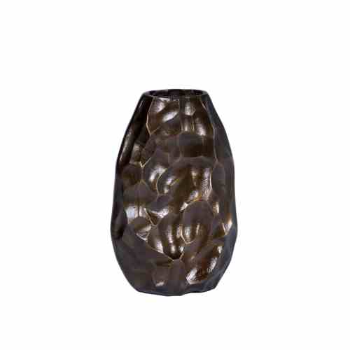Bilde av Liten blomste vase Bronze