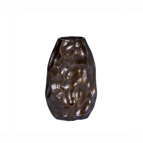 Bilde av Liten blomste vase Bronze