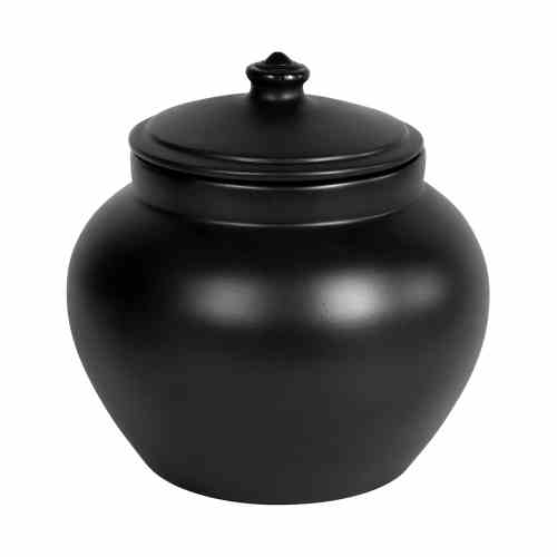 Bilde av Krukke med lokk Black patina