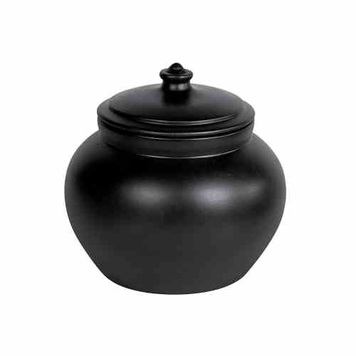 Bilde av Krukke med lokk Black patina