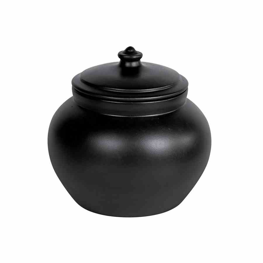 Bilde av Krukke med lokk Black patina