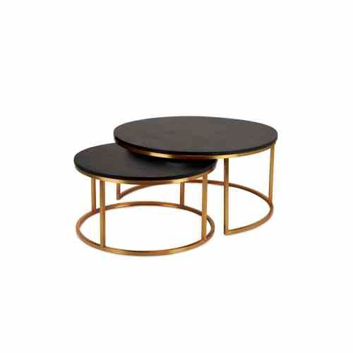 Bilde av Oceanside gold metall Sort eike finer