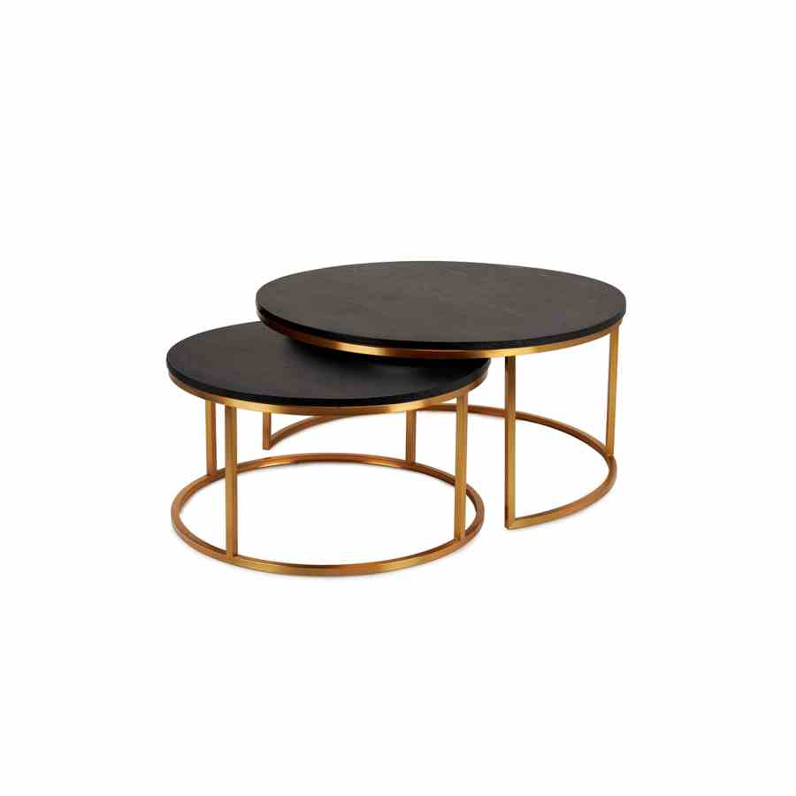 Bilde av Oceanside gold metall Sort eike finer