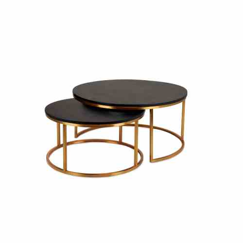 Bilde av Oceanside gold metall Sort eike finer